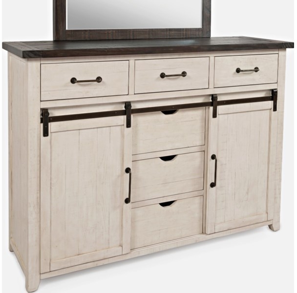 Jofran Madison County Barn Door Dresser - Thumbnail 4