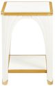 Michael Amini® La Terrazza Creamy Pearl Rectangular End Table-2