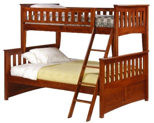 Night & Day Furniture™ Spices Bedroom Ginger Cherry Twin over Full Bunk Bed-0