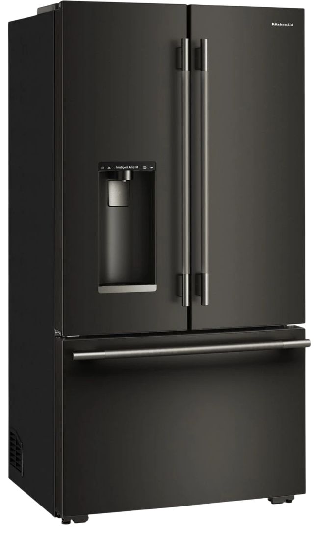 KitchenAid® 36" 23.1 Cu. Ft. Black Ore Counter Depth French Door Refrigerator with Intelligent Auto Fill-3
