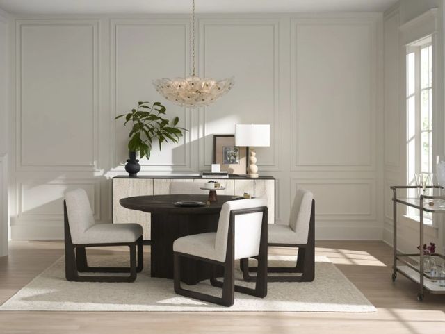 Universal Explore Home™ Modern Sable Round Dining Table-1