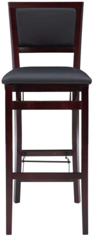 Linon Keira Merlot Padded Back Folding Bar Stool-3