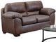 American Wholesale Furniture Wildwood Chocolate Loveseat-0