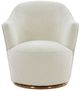 VIG Furniture Modrest Vera White Modern Sherpa Swivel Chair-1