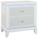 Global Furniture USA Alina White Nightstand with Hidden Fridge-2