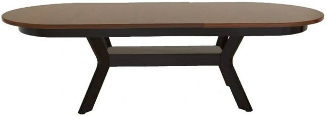 Mavin Customizable 38" Oval Extendable Dining Table with 18" Leaf-1