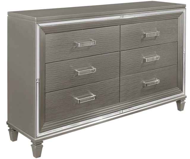 Homelegance® Tamsin Gray/Silver Metallic Dresser-0