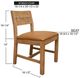 International Furniture Direct Tulum Brown Side Chair-2