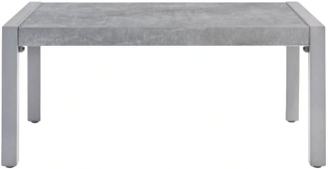 Signature Design by Ashley® Hurley Park Gray Aluminum/Stone Outdoor Cocktail Table-1
