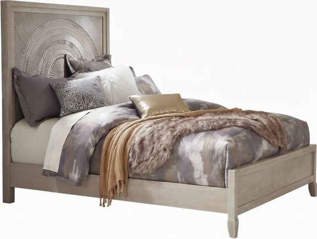 Liberty Furniture Belmar 3-Piece Silver Champagne/Washed Taupe California King Bedroom Set-1