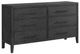 Elements International Versailles Contemporary Black 6-Drawer Dresser-0