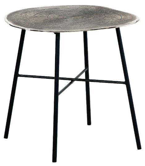 Signature Design by Ashley® Laverford 3-Piece Black/Chrome Living Room Table Set-2