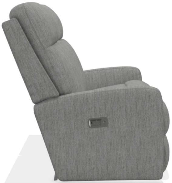 La-Z-Boy® Finley Smoke Power Wall Reclining Loveseat with Headrest-2