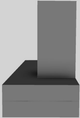 Vent-A-Hood® 48" Gunsmoke Contemporary Wall Mounted Range Hood-1