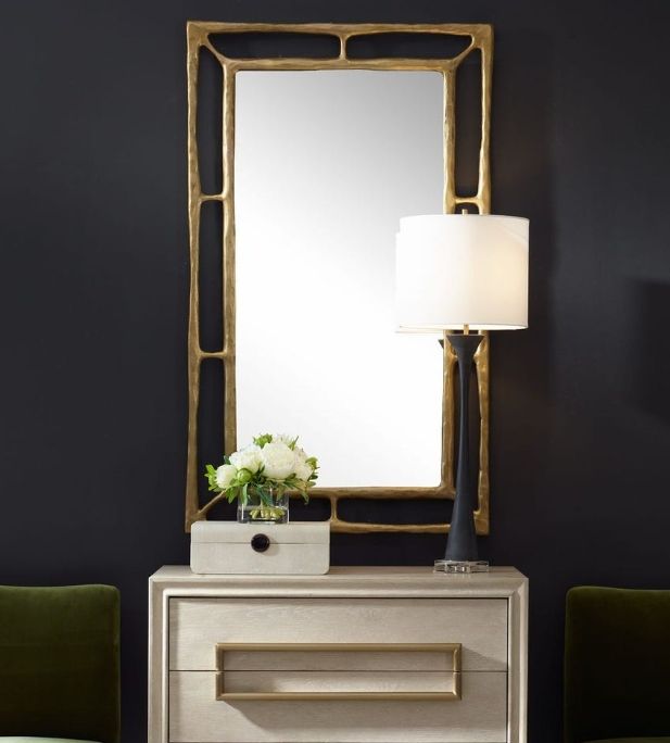 Uttermost® Felix Antiqued Brass Mirror-1