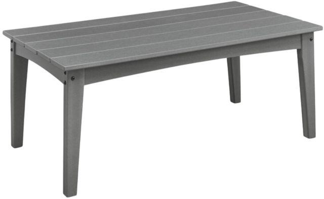 Signature Design by Ashley® Lone View Bay Gray Plastic Outdoor Cocktail Table-0