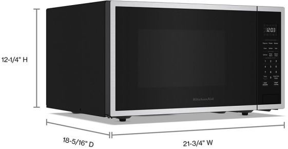 KitchenAid® 1.6 Cu. Ft. PrintShield™ Stainless Steel Countertop Microwave-4