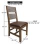 International Furniture Direct Antique Brown Side Chair-2