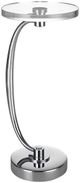Uttermost® Waveney Crystal Top Drink Table with Polished Nickel Base-0