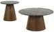 Coaster® Franklin 2-Piece Brown/Gray Coffee Table Set-0