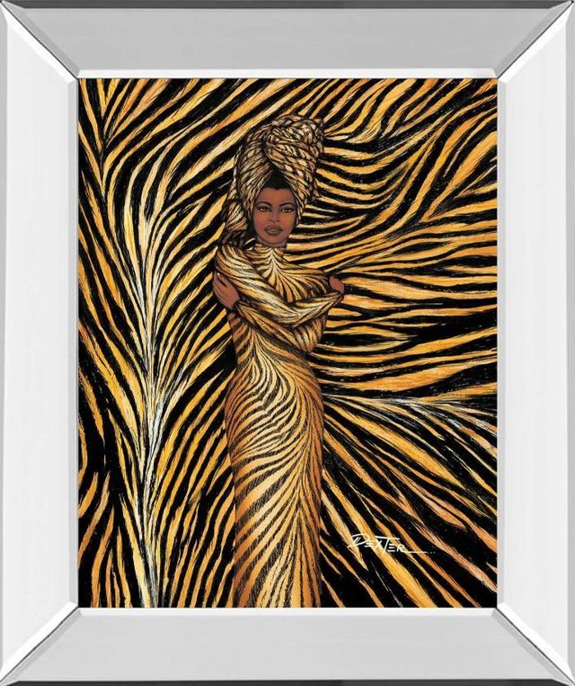 Classy Art Tiger Inspired Fashion by Dexter Griffin Mirror Framed Wall Art-0