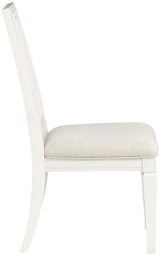 Magnussen Home® Willowbrook Egg Shell White Side Chair-3