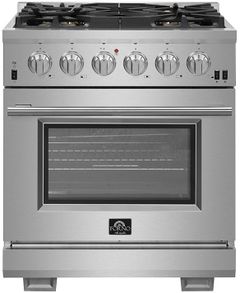 FORNO® Capriasca 30" Stainless Steel Pro Style Gas Range
