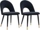 Zuo® Modern Menlo Black/Gold Dining Side Chair Set-0