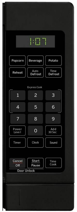 GE® 0.7 Cu. Ft. Black Countertop Microwave-1