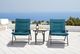 Furniture of America® Bastia 3-Piece Black/Teal Fabric/Metal Outdoor Conversation Set-1