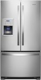 Whirlpool® 36 in. 19.7 Cu. Ft. Counter Depth French Door Refrigerator-Fingerprint Resistant Stainless Steel-0