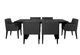 Coaster® Catherine 7-Piece Black Rectangular Dining Table Set-0
