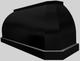 Vent-A-Hood® Designer Series 66" Black Wall Mounted Range Hood-4