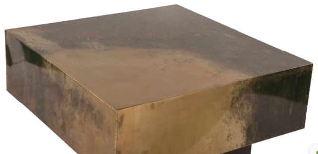 Home Trends & Design Moab Oxidized Copper Coffee Table-2