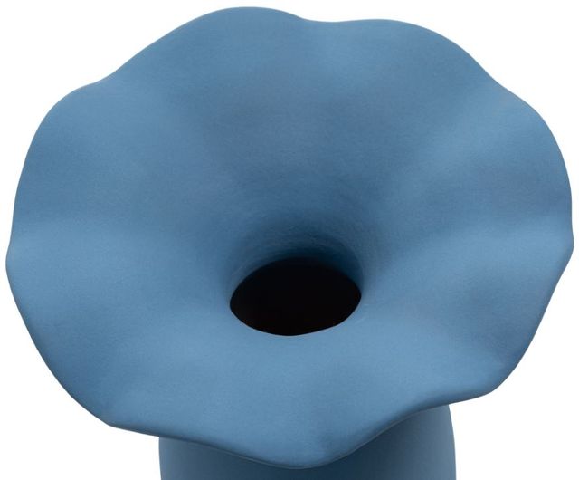 Moe's Home Collection Ruffle Blue 16" Decorative Vessel-2