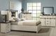 Jofran Inc. Madison County 4-Piece Vintage White Queen Barn Door Bedroom Set-1