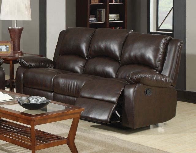Coaster® Boston 2 Piece Dual-grain Brown Reclining Living Room Set-2