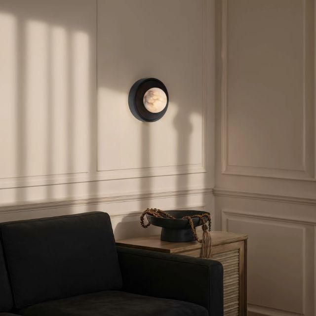 Renwil® Haloa Stained Dark Brown Wall Sconce-1