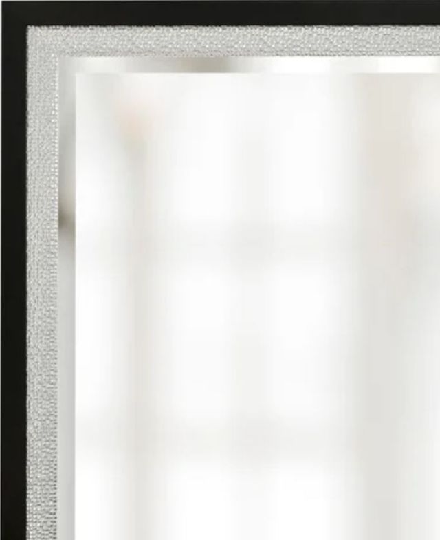 Stylecraft Black/Chrome/Silver Wall Mirror-1