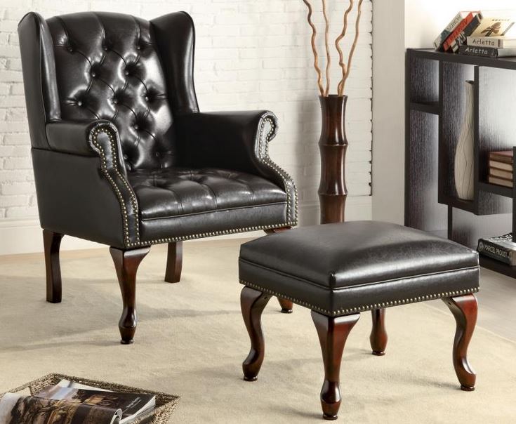 Roberts Accent Chair and Ottoman - Thumbnail 4