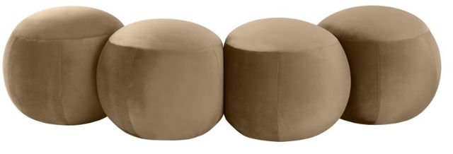 Meridian Furniture Apollo Beige 65" Velvet Upholstered Bench-3