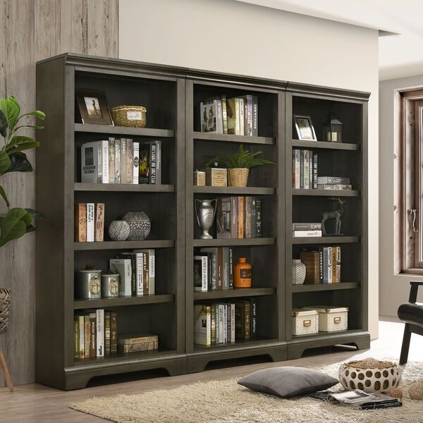 Intercon San Mateo Gray Bunching Bookcase-3