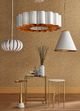 Currey & Company Kira White Accent Table with Brass Base-2