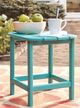 Signature Design by Ashley® Sundown Treasure Turquoise Plastic Outdoor Rectangular End Table-3