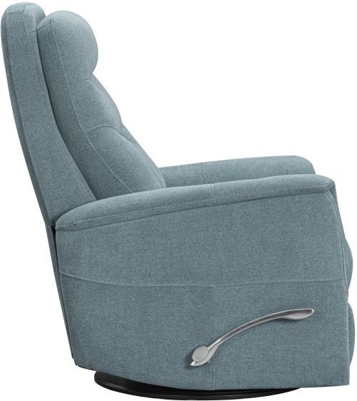 Parker House® Gemini Snazzy Blue Manual Swivel Glider Recliner-4