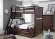 Legacy Kids Teen Canterbury Warm Cherry Twin over Full Youth Bunk Bed-1