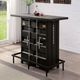 Furniture of America® Dicarda 3-Piece Distressed Walnut/Sand Black Bar Table Set-3