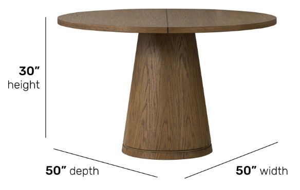 Flexsteel® Lyra Sierra Brown Round Dining Table-1