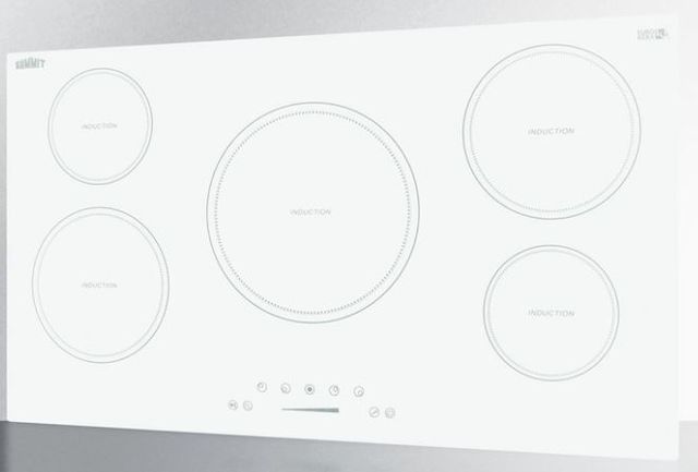 Summit® 36" White Induction Cooktop-3