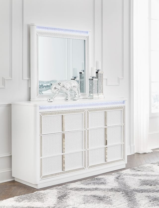 Signature Design by Ashley® Chalanna White Bedroom Mirror-2